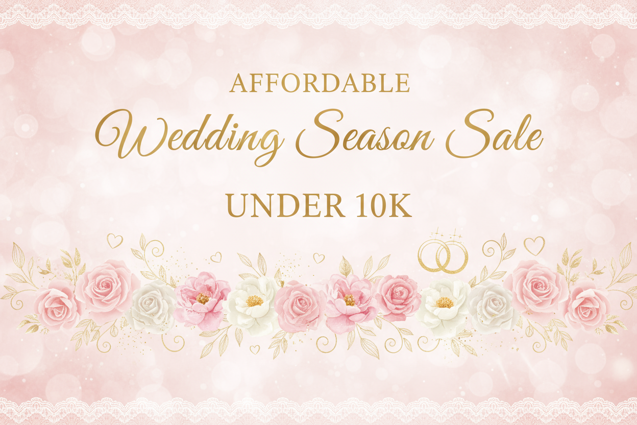 Affordable Wedding Season Sale under 10K  